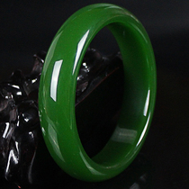 Natural a grade Xinjiang Hetian Jade Jasper bracelet female girl spinach green jade bracelet mother young