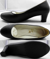 3 Fold Treatment Expo Low Bunch Shoes Women Cadres Single Leather Shoes Duty Work Shoes Women Spring Autumn Genuine Leather Low Waist Shoes