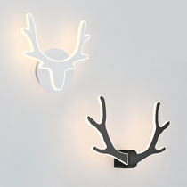  Antler wall lamp Bedroom bedside lamp Modern simple aisle corridor Creative personality childrens room Nordic living room wall lamp