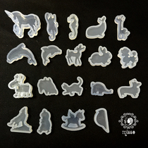 miss Chen diy crystal drop glue UV resin glue silicone mold fawn dolphin cat Unicorn