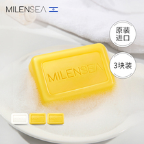 Mi Lan Xi Israel Dead Sea Sulfur Soap Sea Salt Soap 3 pieces of Mite Removal Soap Mite Soap Face Sulfur Soap