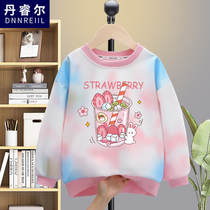 Girls Sweater Spring and Autumn 2020 New Childrens Western-style Net Red Top Girls Big Boys Pullover Korean Version Autumn Childrens Clothing