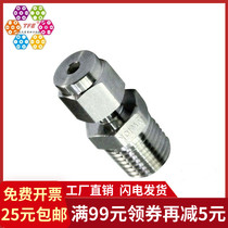 304 stainless steel ferrule connector pass-through terminal single and double ferrule Connector Ferrule fitting