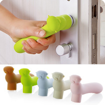 Sanitary door gloves decoration door cover protective cover anti-collision door handle protective cover collision silicone cover room