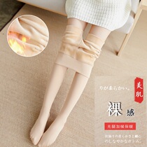 Japan gush thickened beating underpants high waist nude sensation Legs Divine Instrumental Pressure Pants One-piece Silk Socks Conjoined Socks inside and outside