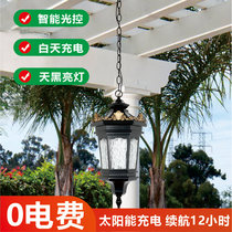 Solar lamp outdoor waterproof garden chandelier outdoor garden grape trellis lamp porch corridor aisle retro chandelier