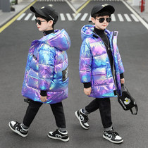 Boys down cotton clothes 2020 new bright face cotton clothes CUHK child Han version boys winter clothing jacket thickened Colorful Tide