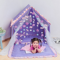 Princess castle bed Tent Bed bed artifact baby sleeping tent reading corner ins Wind solid wood childrens tent