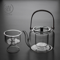 Glass cooking teapot tea cooker filter tea kettle high temperature heat-resistant large steamed tea lifting beam pot kung fu tea set