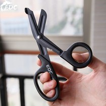 EDC outdoor military EMT first aid belt fine tooth survival rescue scissors Outdoor tools household small scissors