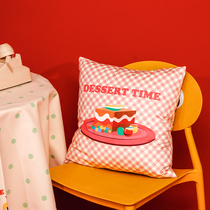 Zuo Xiandun Road American retro cute pillow girl sleeping sofa cushion bed office ins Wind backrest