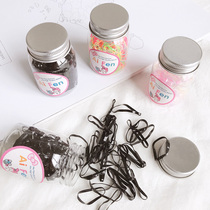  High elastic disposable hair tie rubber band does not hurt hair girls candy color hair rope baby small rubber band headdress products