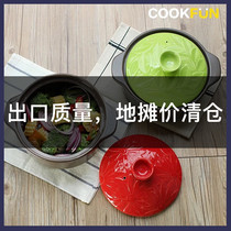 Casserole stew pot Heat-resistant ceramic pot Kitchen soup pot stew pot Stew pot Universal ceramic porridge milk pot Large capacity