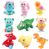 Clockwork toys children baby puzzle chain small animals winding toys kindergarten small gift push Source