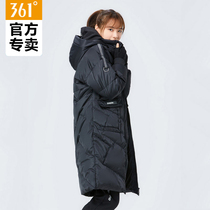361 down jacket woman 2022 spring new sports long style Warm Jacket Official Flagship Casual Down Jacket
