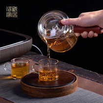 Lowes high temperature resistant glass tea set cooking Teapot side bar single pot boiling tea stove small bubble teapot filter pot tea maker