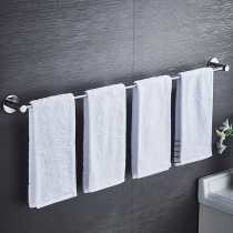 Towel Rack-Free 304 Stainless Steel Towel Bar Single Rod Bathroom Toilet Towel Rack
