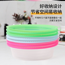 Plastic cover Transparent dust-proof plate cover Fresh-keeping cover Sealing cover Food grade microwave oven heating cover Dish cover