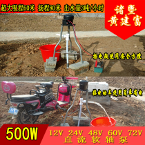 12V-72V high lift DC flexible shaft pump Solar battery electric vehicle pump Self-priming pump Deep well pump