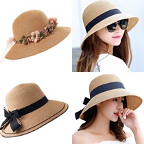 Hat female summer sun hat Straw Hat sun hat summer foldable basin hat big edge cold hat beach hat