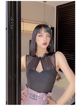 MLX6158 lace body top professional national standard dance dress new adult female Latin dance top