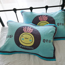 Pillow towel a pair of pure cotton gauze cotton single person to increase the high-grade thickened European pillow towel towel anti-mite antibacterial