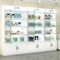 Folio glass door display cabinet Handheld display case Double open door Cosmetics Mother & Child School Gift Display Display Case