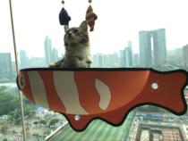 New Doug Japanese original pattern adsorption Glass Tile Cat nest four seasons universal cat supplies