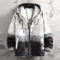 Boys coat spring dress 2022 new teen hood jacket big boys casual clothes fat boy clothes