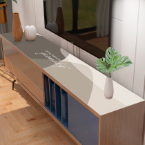 Nordic leather TV cabinet tablecloth oil-proof waterproof and anti-hot disposable tablecloth ins coffee table mat rectangular