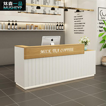  Cashier Simple modern small shop Clothing store Pet store Bar Nordic milk tea shop Front desk reception desk table