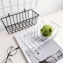 Photo Wall Mesh Hanging Basket Rack Creativity Nordic Iron Art Bedroom Kitchen Wall Adornment Containing Basket Pendant