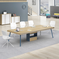  Office desk Conference table Long table Negotiation table and chair combination Simple modern office furniture Small reception table