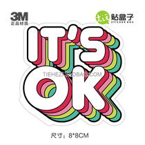 Notebook suitcase sticker skateboard sticker letter sticker 3M sticker refrigerator sticker waterproof ski sticker