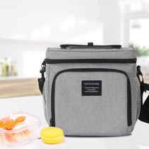 Open cover insulation bag lunch box bag Aluminum foil thick waterproof handbag Shoulder-back bento bag Student with rice bag
