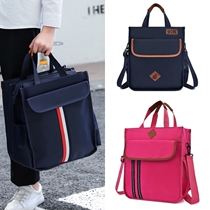 Middle school students homework canvas tutoring bag Primary school students childrens tutoring handbag to carry books extracurricular tutoring special large size