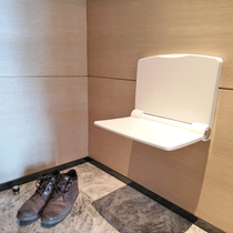 Folding shoe stool changing shoe chair entrance entrance entrance invisible wall Folding shoe changing stool wearing shoe stool Wall chair shower stool