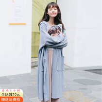  Windbreaker jacket womens 2021 new early autumn mid-length spring small coat trendy thin high-end hooded