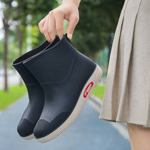 2021 Autumn Winter New Rain Shoes Lady Thick Bottom Abrasion Resistant Outdoor Car Wash Buy Food Anti Slip Glue Shoes Freezer Work Shoes