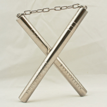 Stainless steel nunchaku practical anti-skid adult training two Chaku heavy beginner performance nunchaku 400g