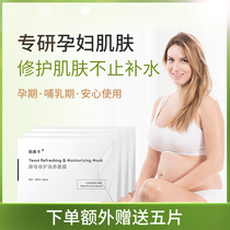 (Ten boxes)Pregnant womens mask women stay up late after childbirth Deep hydration and moisturizing Centella asiatica sensitive skin mask essence