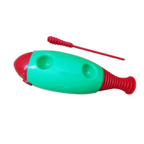Clearance goods children like early education instrument Orff color large fish Frog plastic fish frog scraping frog