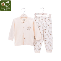 Rabbi baby European flower art value full open suit Children Baby bottoming underwear set spring and autumn