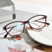 Old flower glasses women anti-light anti-fatigue ultralight fashion high-definition comfort old mirror round frame 100 degrees 200 degrees