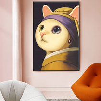 Cute cat cross stitch 2021 new small piece thread embroidery living room bedroom dining room simple modern self embroidery handmade