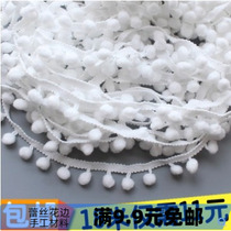 () 11 yuan 18mm white hair ball DIY lace handmade accessories