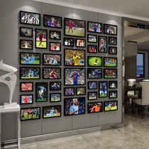 C romesineymar football star poster photo wall decoration gymnasium photo frame combination bar KTV hanging painting