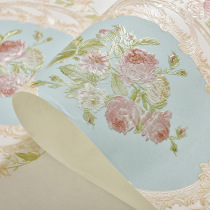 Retro American three-dimensional 3D wall stickers non-woven self-adhesive wallpaper warm bedroom stickers Study living room background wallpaper