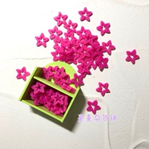 Xixi grocery shop foreign trade bulk rose red hollow five-pointed star love butterfly accessories DIY mobile phone case