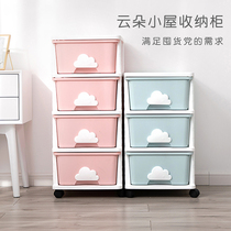 Macaron plastic storage box Wardrobe finishing box Snack toy storage box Clothing drawer storage box